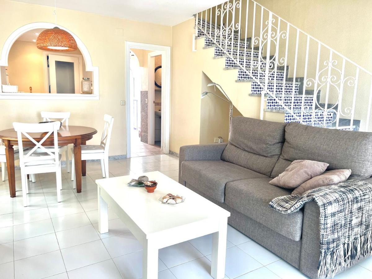 Fabulous Vacation In A 2 Bedroom Townhouse With 2 Terraces Overlooking The Sea, Suitable For 6 People 3 Swimming Pools Tennis And 200 Mts From The Sea El Faro Dış mekan fotoğraf